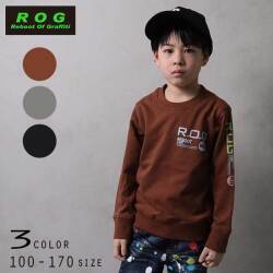 【20%OFFSALE】R.O.G(アールオージー)ロゴプリントトレーナー【メール便送料無料】