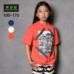 【20％OFFSALE】R.O.G(アールオージー)アニマルフォトプリント半袖ビックＴシャツ【メール便可能】