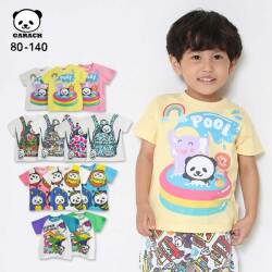 【2025夏物新作】ＧＡＲＡＣＨ(ギャラッチ)パンダ半袖Ｔシャツ【メール便送料無料】