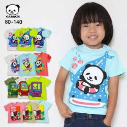 【SALE】【2025夏物新作】ＧＡＲＡＣＨ(ギャラッチ)パンダ4柄半袖Ｔシャツ【メール便送料無料】