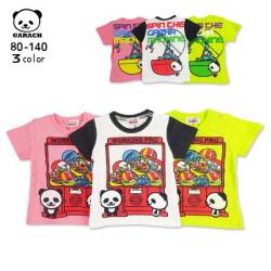 【2025夏物新作】ＧＡＲＡＣＨ(ギャラッチ)ガチャガチャパンダ半袖Ｔシャツ【メール便送料無料】