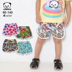 【SALE】【2025夏物新作】ＧＡＲＡＣＨ(ギャラッチ)パンダ総柄ショートパンツ【メール便送料無料】