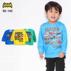 【2025秋冬物新作】ＧＡＲＡＣＨ(ギャラッチ)はたらくくるまプリントトレーナー【メール便送料無料】