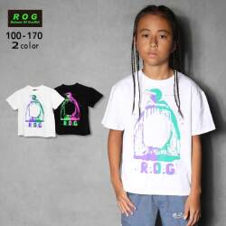 【SALE】【2025夏物新作】R.O.G(アールオージー)ペンギンプリントビック半袖Ｔシャツ【メール便送料無料】