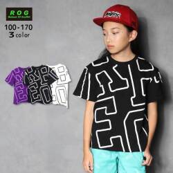 【SALE】【2025夏物新作】R.O.G(アールオージー)ロゴプリントビック半袖Ｔシャツ【メール便可能】