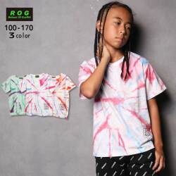 【2026夏物新作】ROG(アールオージー)タイダイ染めビック半袖Ｔシャツ【メール便送料無料】
