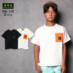 【2026夏物新作】ROG(アールオージー)胸ポケット付きビック半袖Ｔシャツ【メール便送料無料】