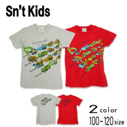 Sn't kids(セントキッズ)働く車プリント半袖Ｔシャツ【メール便送料無料】
