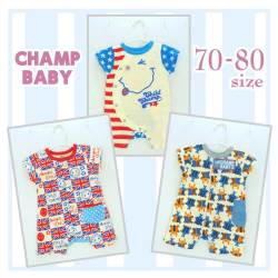 【30%OFFSALE】ＣＨＡＭＰ ＢＡＢＹ(チャンプベビー)アメリカン＆総柄＆昆虫柄カバーオール【メール便可能】