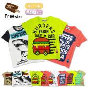 【SALE】【2025夏物新作】ALMOND BAR(アーモンドバー)3柄プリント半袖Ｔシャツ フリーサイズ【メール便送料無料】