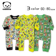 【30％OFFSALE】ＧＡＲＡＣＨ(ギャラッチ)パンダ総柄裏毛カバーオール【メール便送料無料】