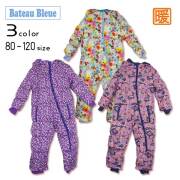 【20％OFFSALE】Bateau Bleue(バトーブルー)総柄ジャンプスーツ【メール便不可】