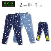 【30％OFFSALE】ROG Reboot(リブート)裾ロゴ入りロングデニムパンツ【メール便送料無料】