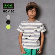 【SALE】【2025夏物新作】R.O.G(アールオージー)ペンギン＆ボーダー半袖Ｔシャツ【メール便送料無料】