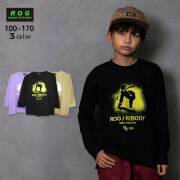 R.O.G(アールオージー)スケボープリントビック長袖Ｔシャツ【メール便送料無料】