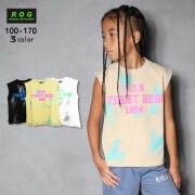 【SALE】【2025夏物新作】R.O.G(アールオージー)ロゴプリントビッグノースリーブTシャツ【メール便送料無料】