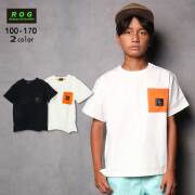 【2026夏物新作】ROG(アールオージー)胸ポケット付きビック半袖Ｔシャツ【メール便送料無料】