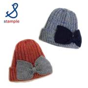 【20%OFFSALE】stample(スタンプル)メランジリボンニットキャップ【メール便送料無料】