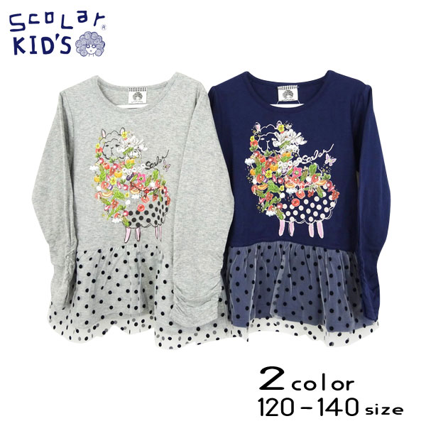 ＳｃｏＬａｒ(スカラー)ひつじプリントチュニックTシャツ【メール便送料無料】