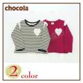 【ＳＡＬＥ！！２０％ＯＦＦ！！】chocola(ショコラ)ハート＆裾レースチュニックＴシャツ【メール便可能】