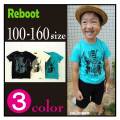 【1000円均一】Reboot(リブート)カブトムシ＆クワガタプリント半袖Ｔシャツ【メール便可能】