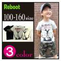 【1000円均一】Reboot(リブート)カブトムシプリント半袖Ｔシャツ【メール便可能】