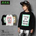 【30％OFFSALE】R.O.G Reboot(リブート)額縁風ロゴビックロングＴシャツ【メール便送料無料】