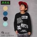R.O.G(アールオージー)ロゴプリント長袖Ｔシャツ【メール便送料無料】
