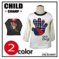 【ＳＡＬＥ！！２０％ＯＦＦ！！】ＣＨＩＬＤ ＣＨＡＭＰ(チャイルドチャンプ)ハンドアップリケロングＴシャツ【メール便可能】