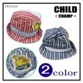 【30％OFFSALE】ＣＨＩＬＤ ＣＨＡＭＰ(チャイルドチャンプ)日よけ付きワークキャップ【メール便可能】