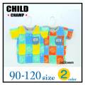 【夏物新作♪】CHILD CHAMP(チャイルドチャンプ)ペイズリーパッチワーク柄半袖Tシャツ【メール便可能】