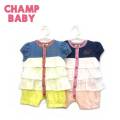 ＣＨＡＭＰ ＢＡＢＹ(チャンプベビー)フリルワンピースカバーオール(７０ｃｍ)【メール便可能】