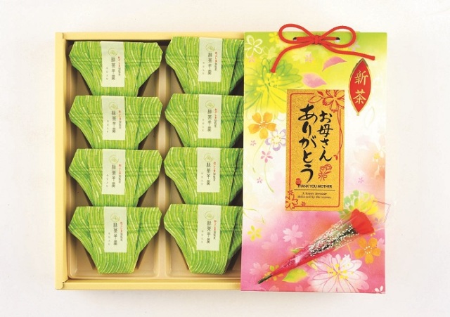 【予約販売】母の日ギフト　C 後岳100ｇ×1・知覧茶羊羹8個/【知覧茶業センター】