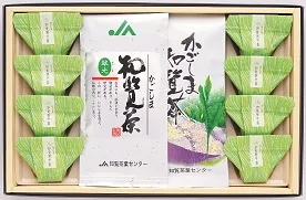 【eギフト】知覧茶ようかん　Aセット 羊羹×８個、煎茶（100ｇ）×2