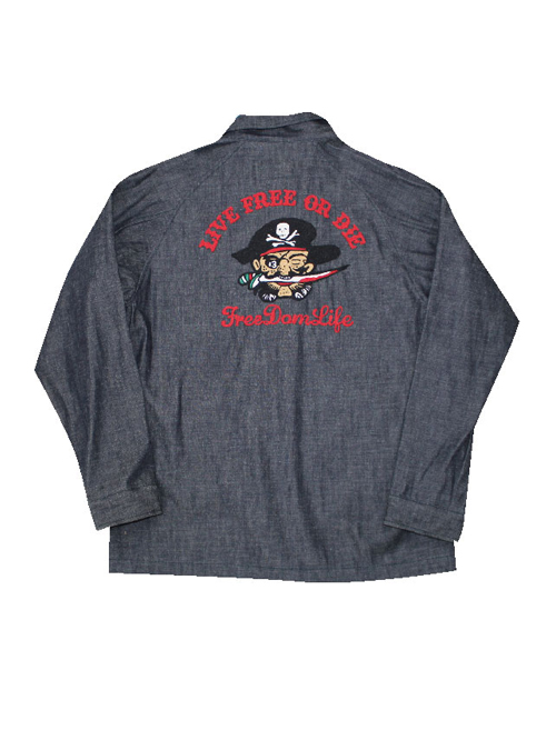 GOOD LIGHTオリジナルDENIM コーチジャケット刺繍入