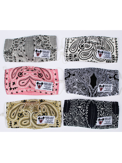 GOODLIGHTオリジナル バンダナ柄立体マスク