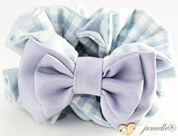 ギンガムブルーリバーシブルママメイン