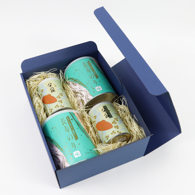 長寿のり　ジャンボ缶煎茶詰合せ　味2本