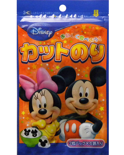 お弁当に大活躍 ミッキーとミニー の形の型抜きのり