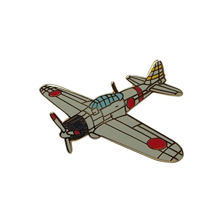 航空機ピンバッジシリーズ 零式艦上戦闘機二一型 【ゆうパケット対応】
