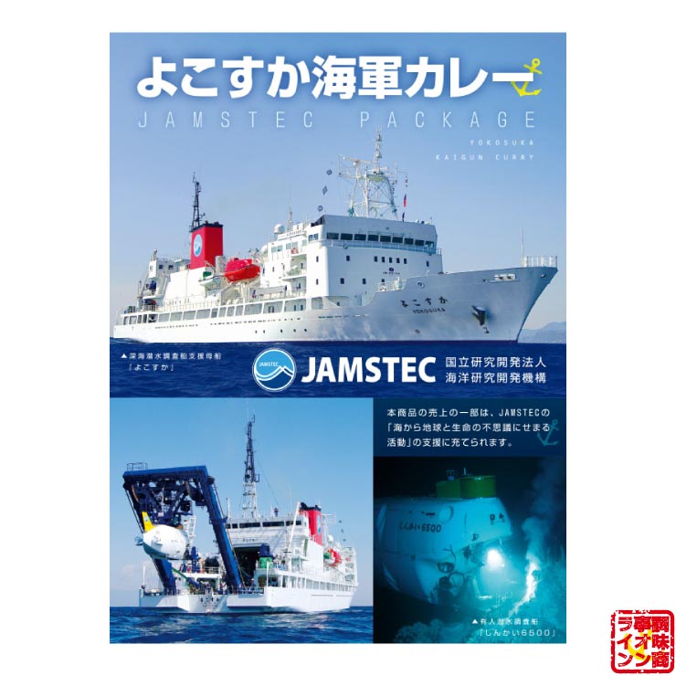 よこすか海軍カレー JAMSTECパッケージ 中辛 200g×1食入 1個