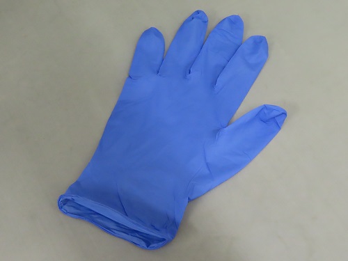 サラヤニトリル検査検診用グローブ Mサイズ ブルー（200枚入）