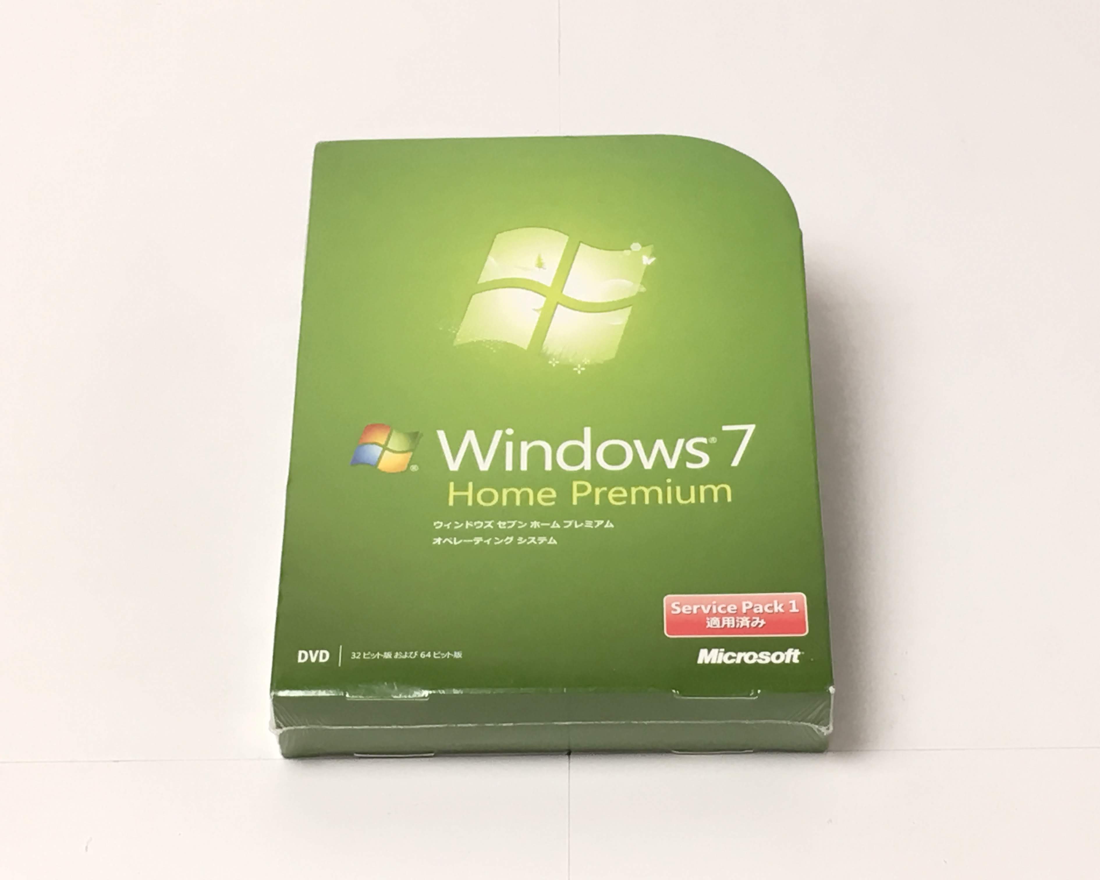 【新品】Microsoft Windows 7 Home Premium 通常版 Service Pack 1 適用済み　メイン画像
