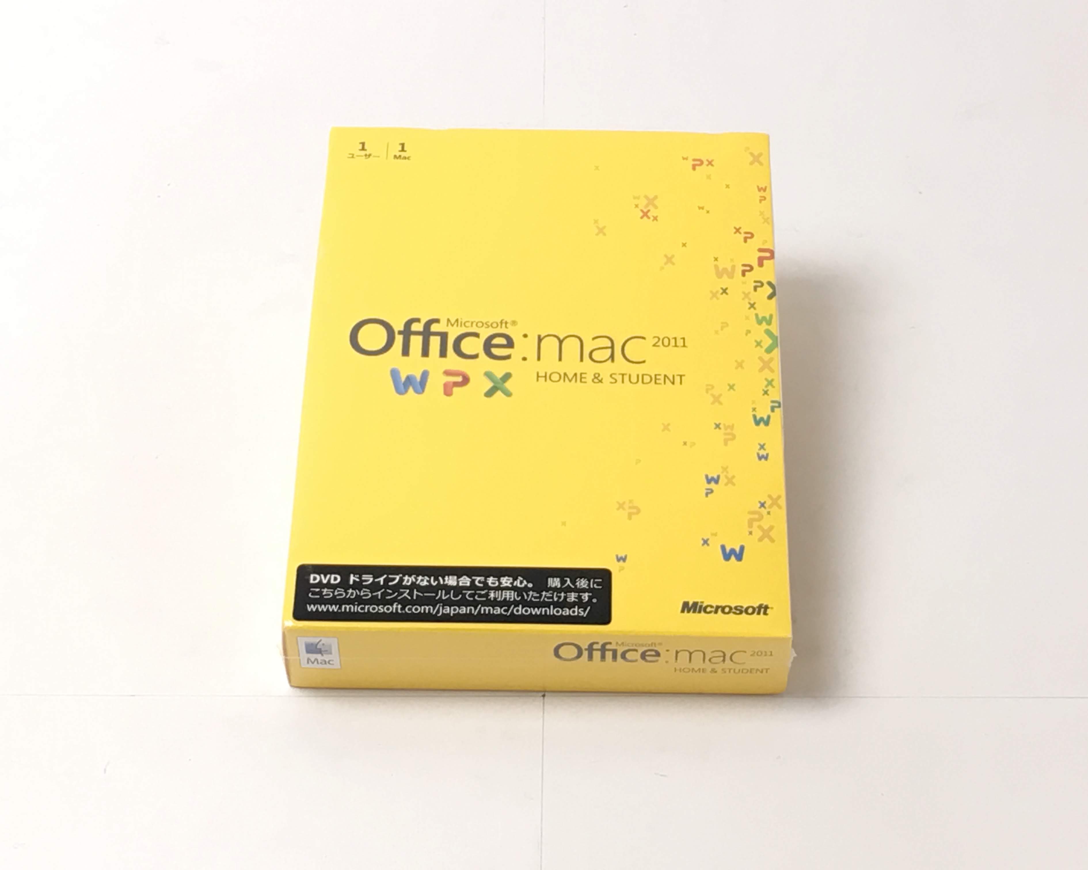 【新品】Microsoft Office for Mac Home and Student 2011-1パック　メイン画像