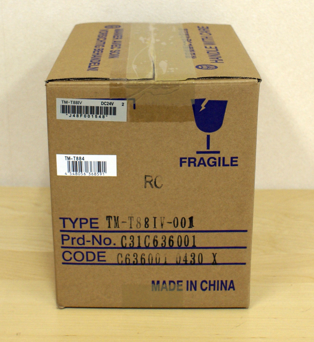 【新品】EPSONレシートプリンタ TM-T884(RS232C/80mm)ホワイト