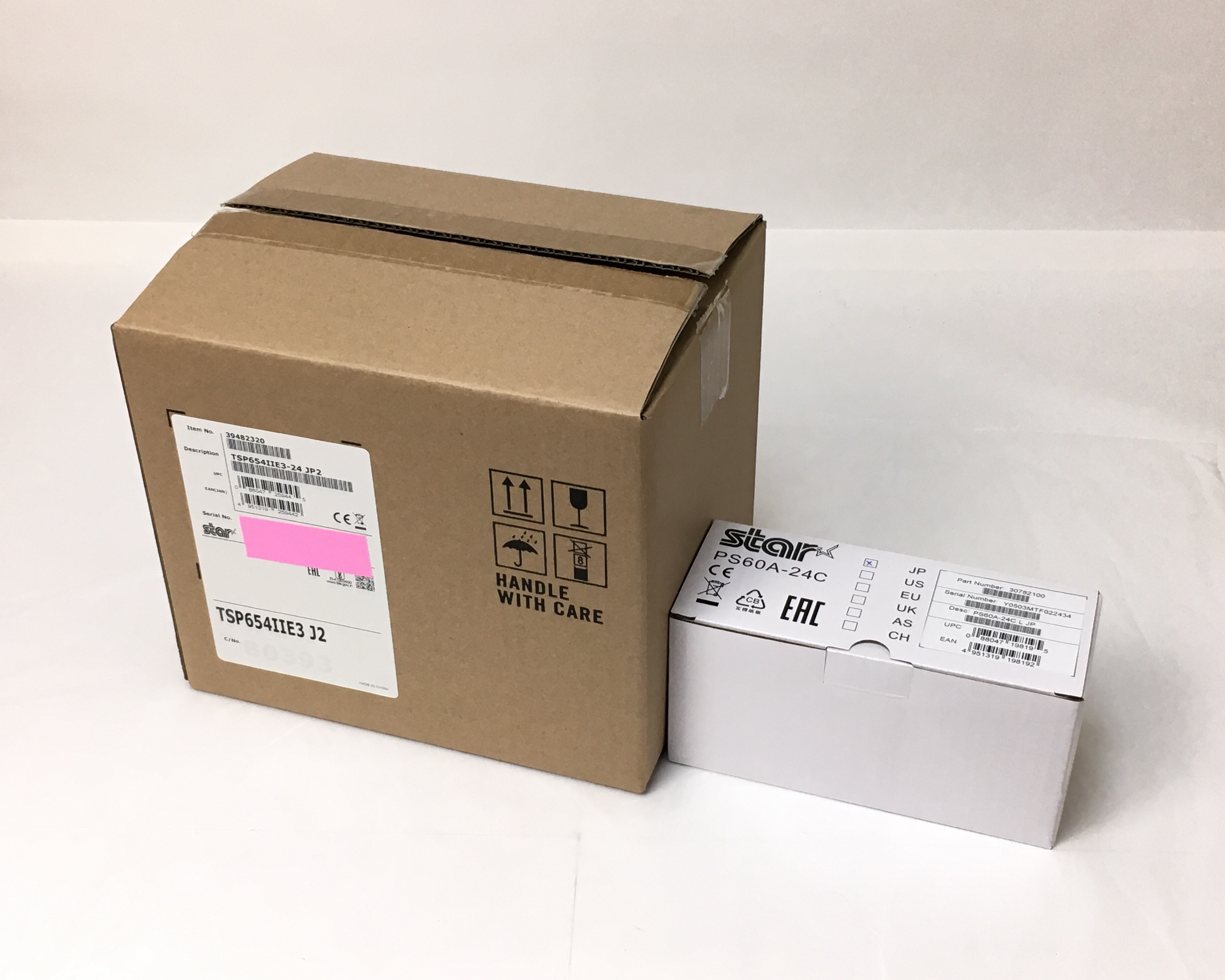 【新品】Starレシートプリンタ TSP654II(LAN/80mm)ホワイト　メイン画像