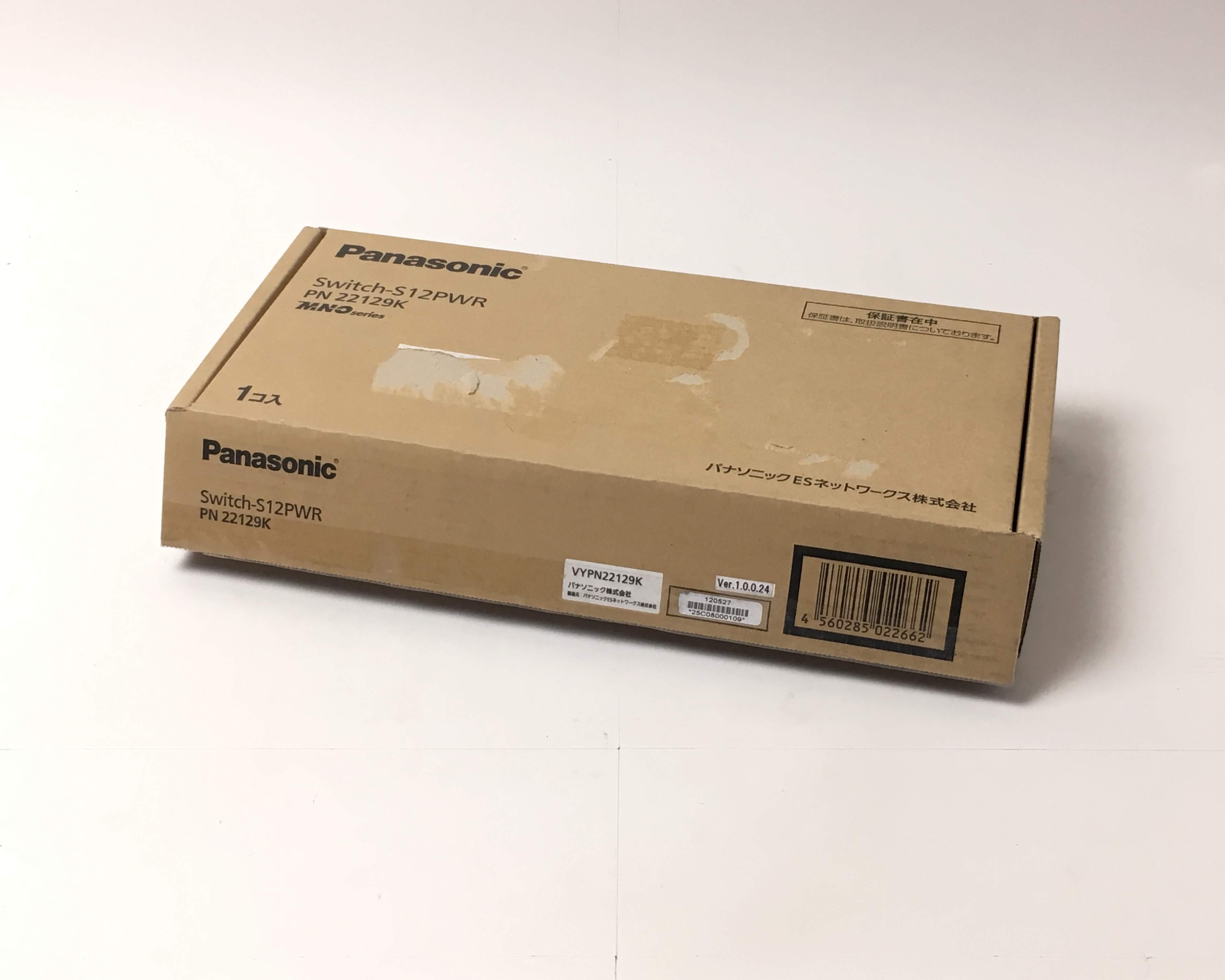 【優良中古】パナソニック　PoE対応スイッチングハブ　Switch-S12PWR PN22129K　メイン画像