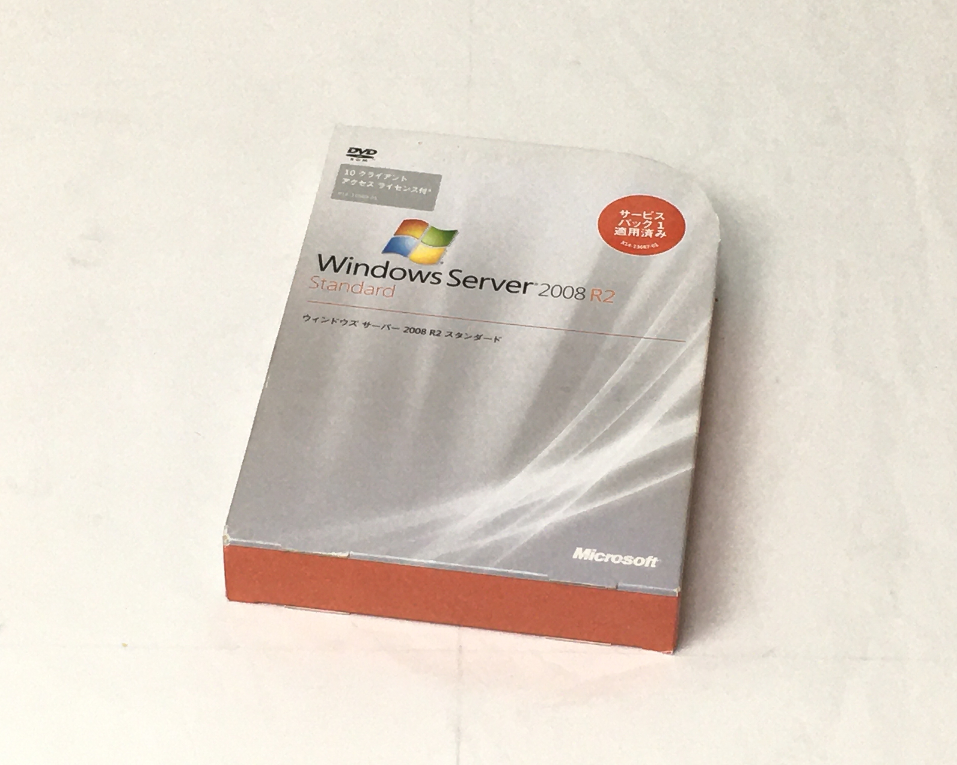 【中古品】Microsoft Windows Server 2008 R2 Standard (10 クライアント アクセス ライセンス付) Windows　メイン画像