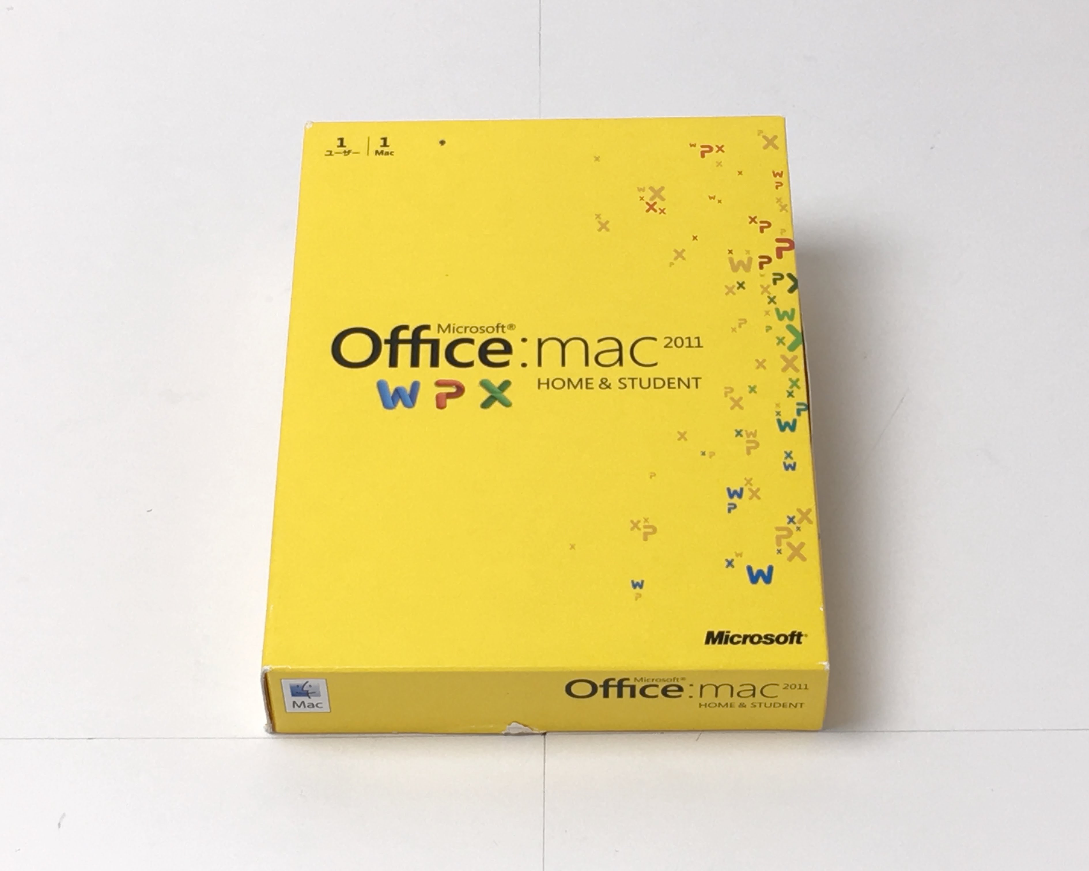【中古】Microsoft Office for Mac Home and Student 2011-1パック　メイン画像