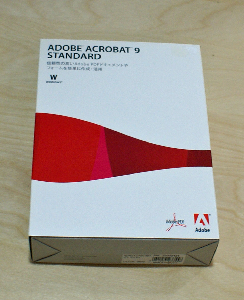 【中古品】Adobe Acrobat 9 Standard 日本語版 Windows版